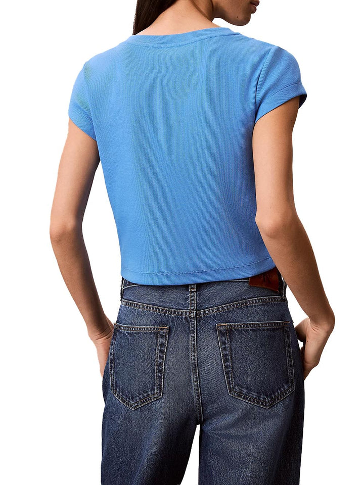 Calvin Klein Jeans T-shirt Donna Lv047c910g Azzurro