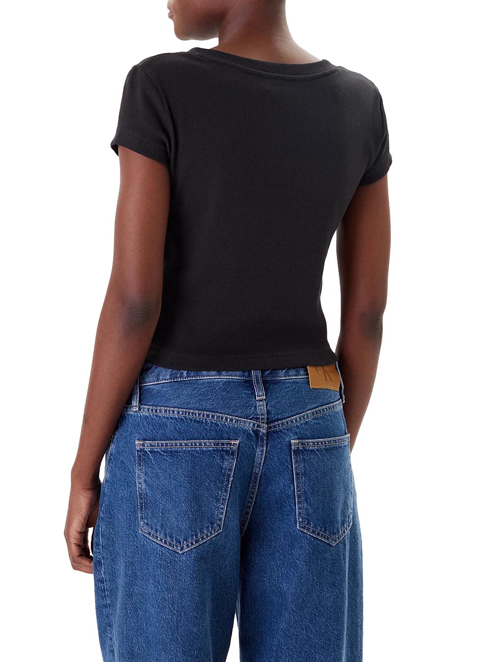 Calvin Klein Jeans T-shirt Donna Lv047c910g Nero