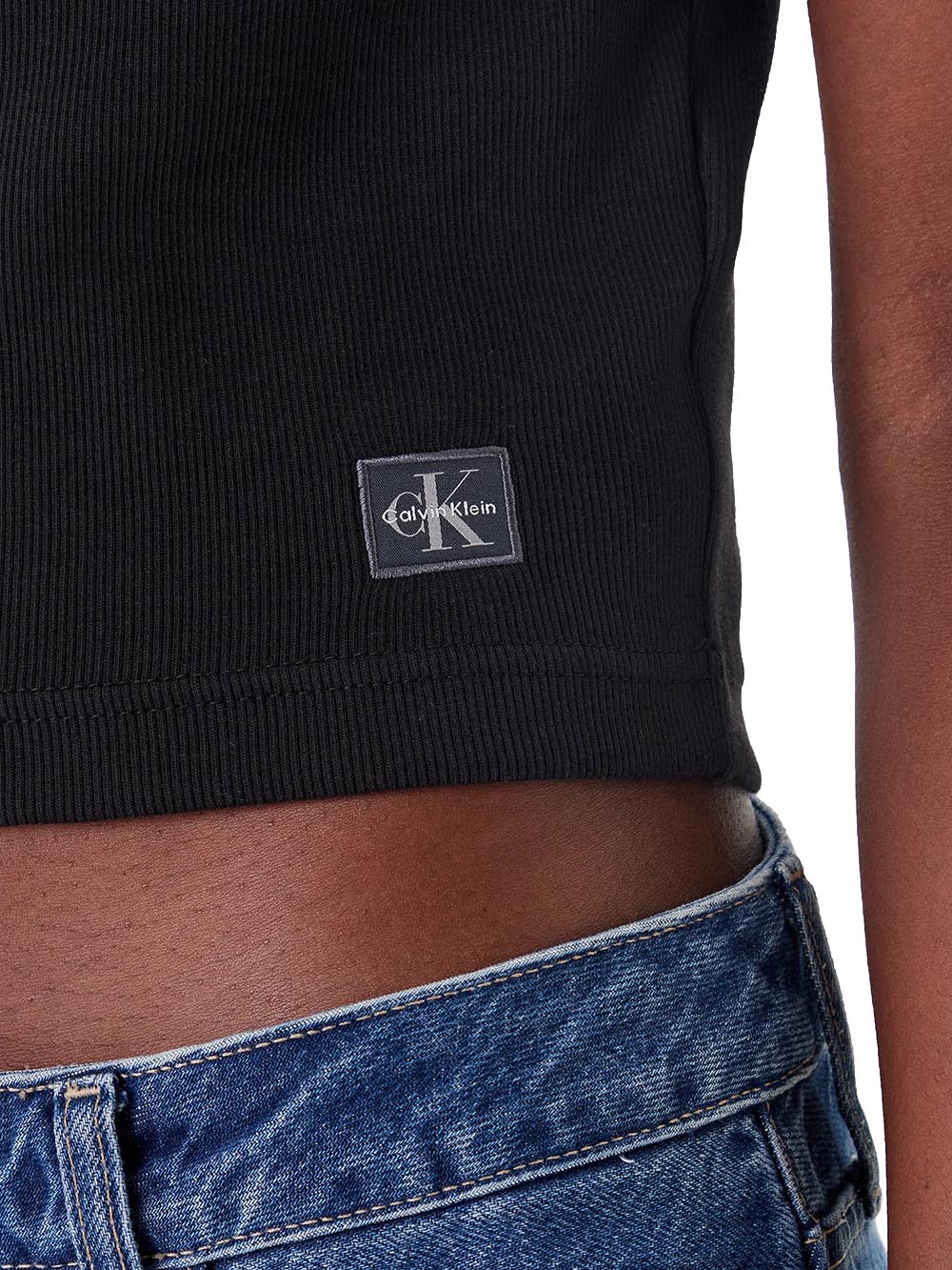 Calvin Klein Jeans T-shirt Donna Lv047c910g Nero