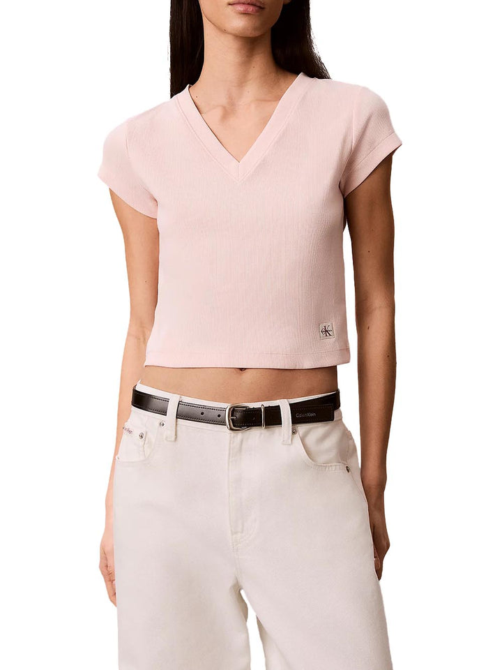 Calvin Klein Jeans T-shirt Donna Lv047c910g Rosa