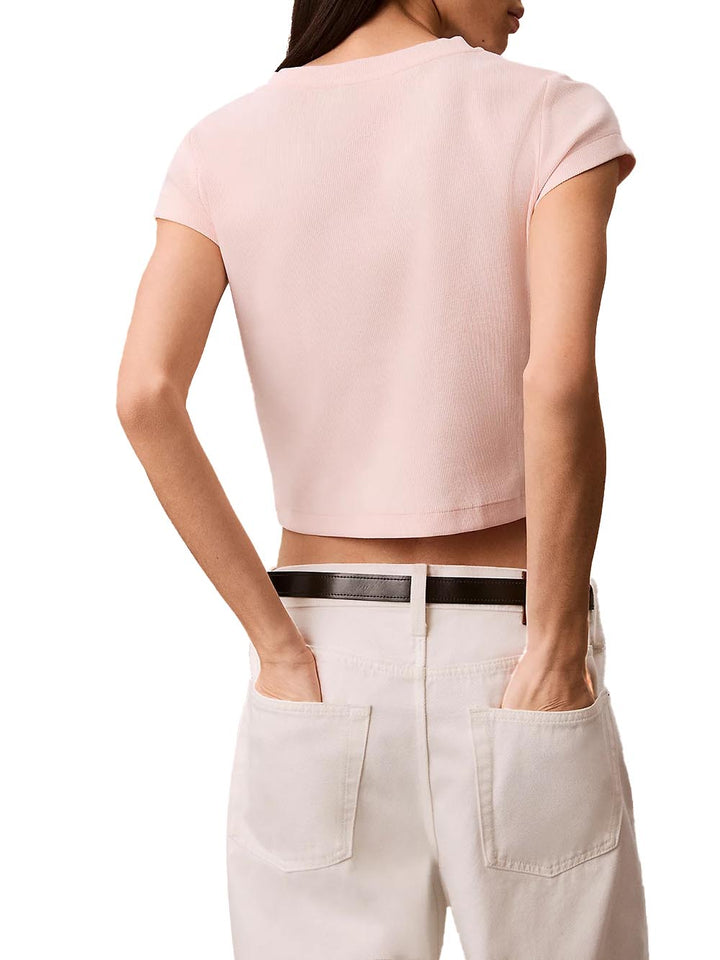 Calvin Klein Jeans T-shirt Donna Lv047c910g Rosa