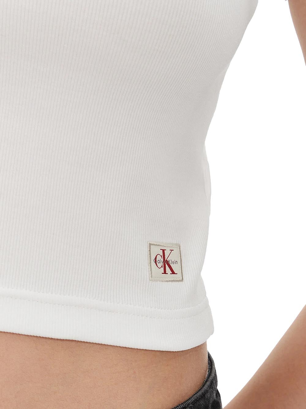 Calvin Klein Jeans T-shirt Donna Lv047c910g Bianco