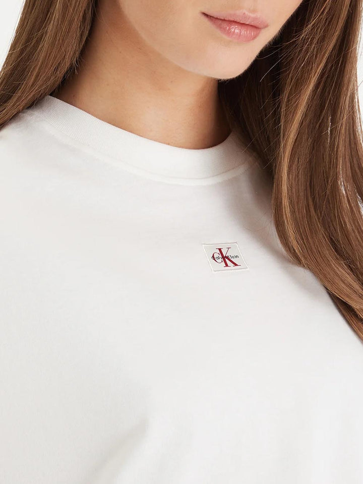 Calvin Klein Jeans T-shirt Donna Lv047d204g Bianco