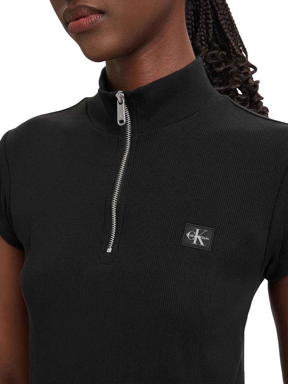 Calvin Klein Jeans T-shirt Donna Lv047g240g Nero