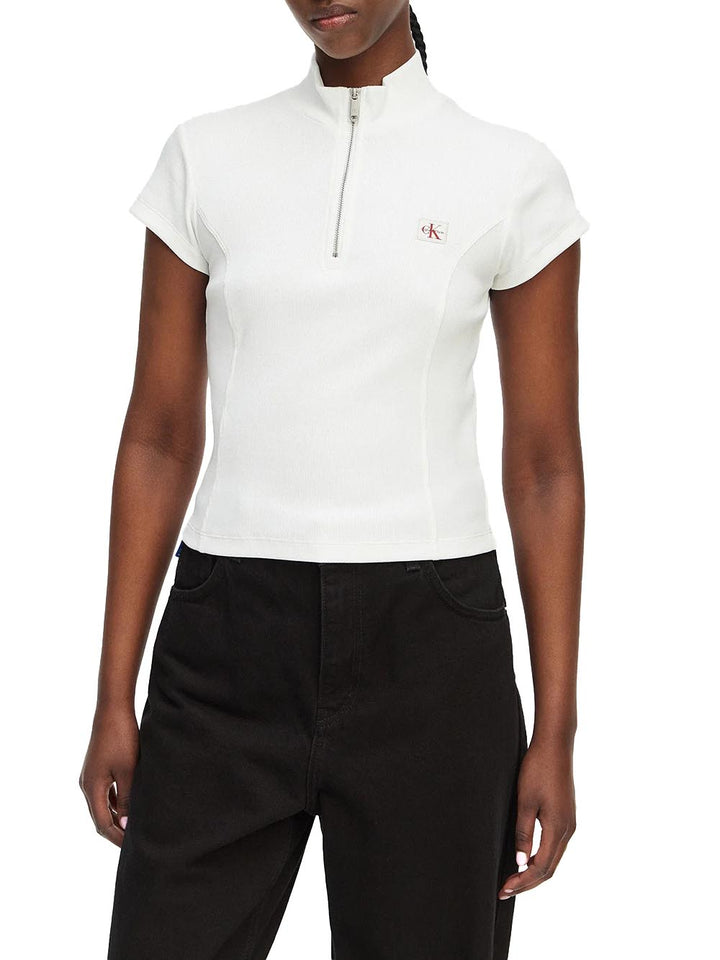 Calvin Klein Jeans T-shirt Donna Lv047g240g Bianco