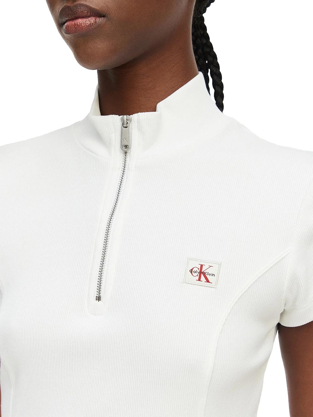Calvin Klein Jeans T-shirt Donna Lv047g240g Bianco