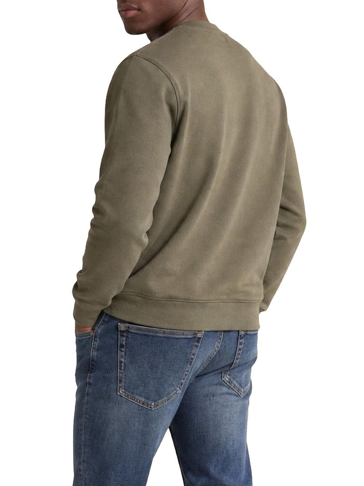 Calvin Klein Jeans Felpa Uomo Lv04rg268g Verde oliva