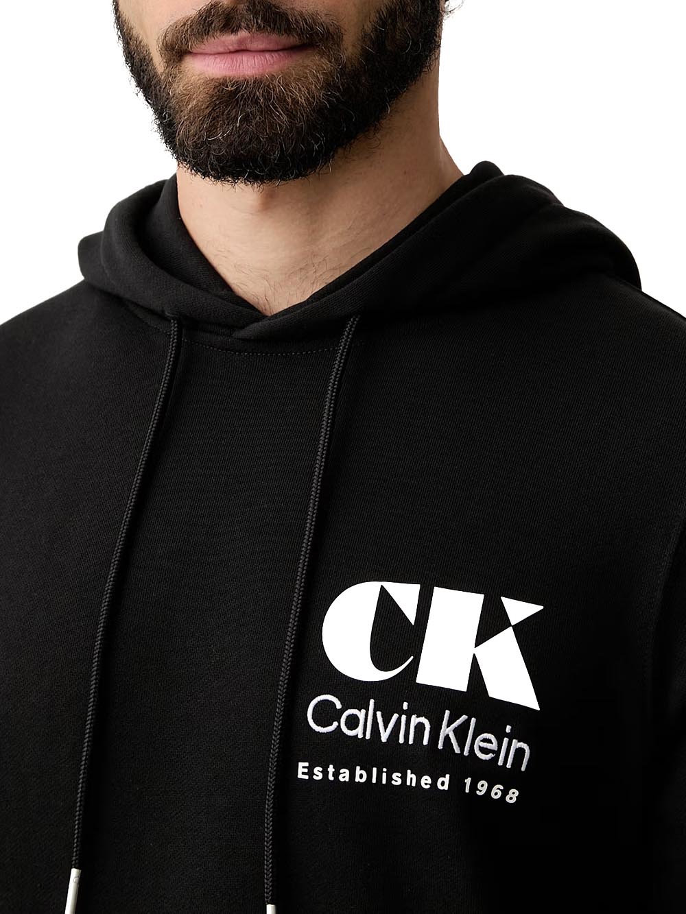Calvin Klein Jeans Felpa Uomo Lv04rg273g Nero