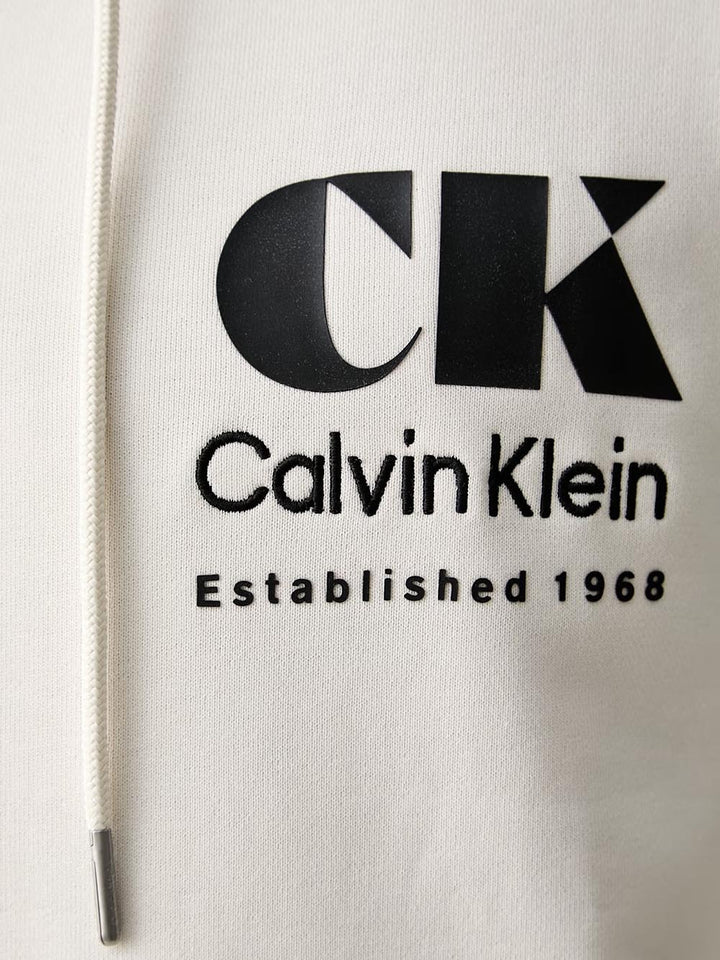Calvin Klein Jeans Felpa Uomo Lv04rg273g Panna