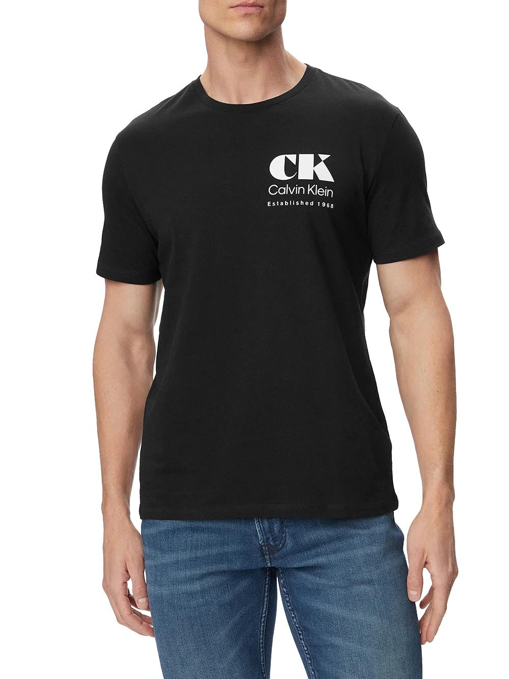 Calvin Klein Jeans T-shirt Uomo Lv04rg802g Nero