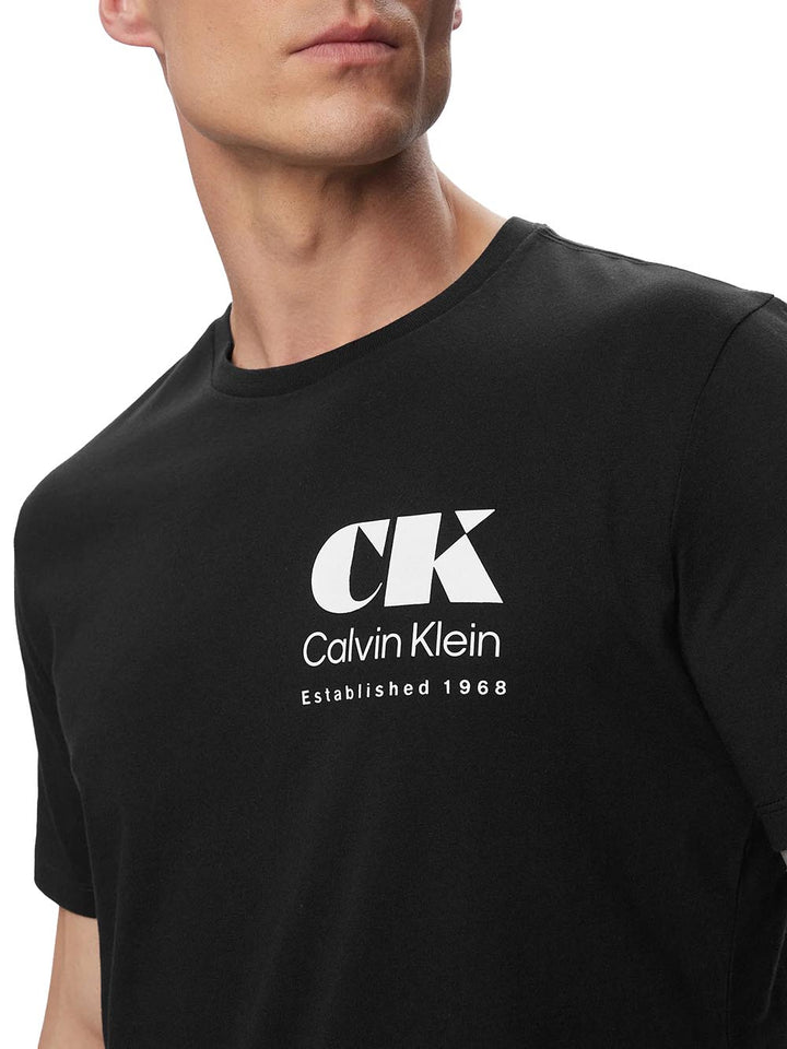 Calvin Klein Jeans T-shirt Uomo Lv04rg802g Nero