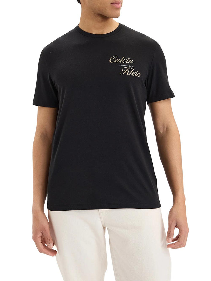 Calvin Klein Jeans T-shirt Uomo Lv04rg804g Nero
