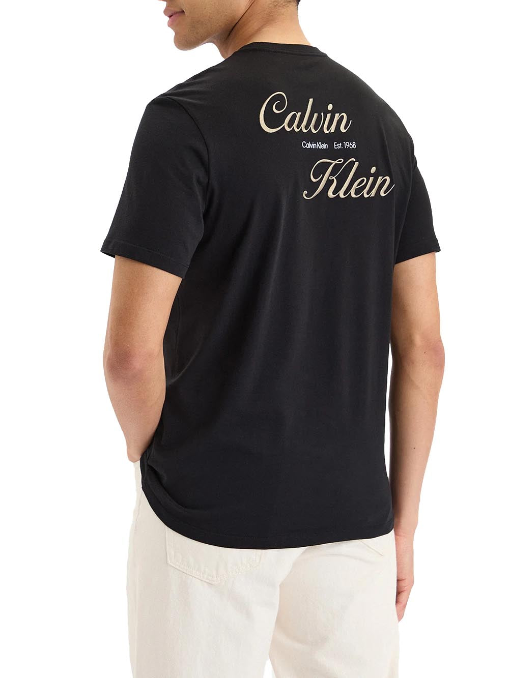 Calvin Klein Jeans T-shirt Uomo Lv04rg804g Nero