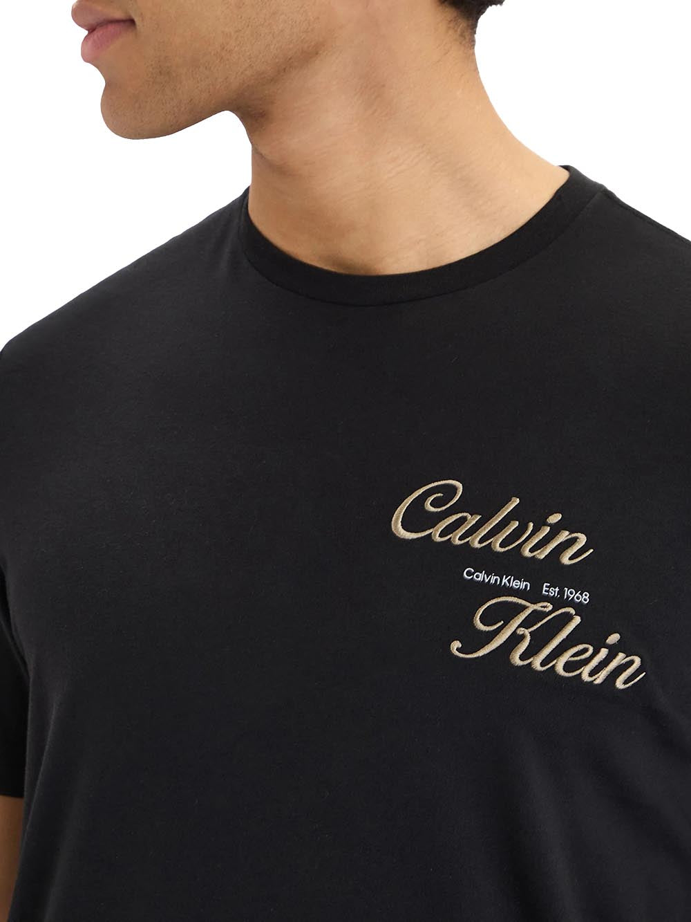 Calvin Klein Jeans T-shirt Uomo Lv04rg804g Nero