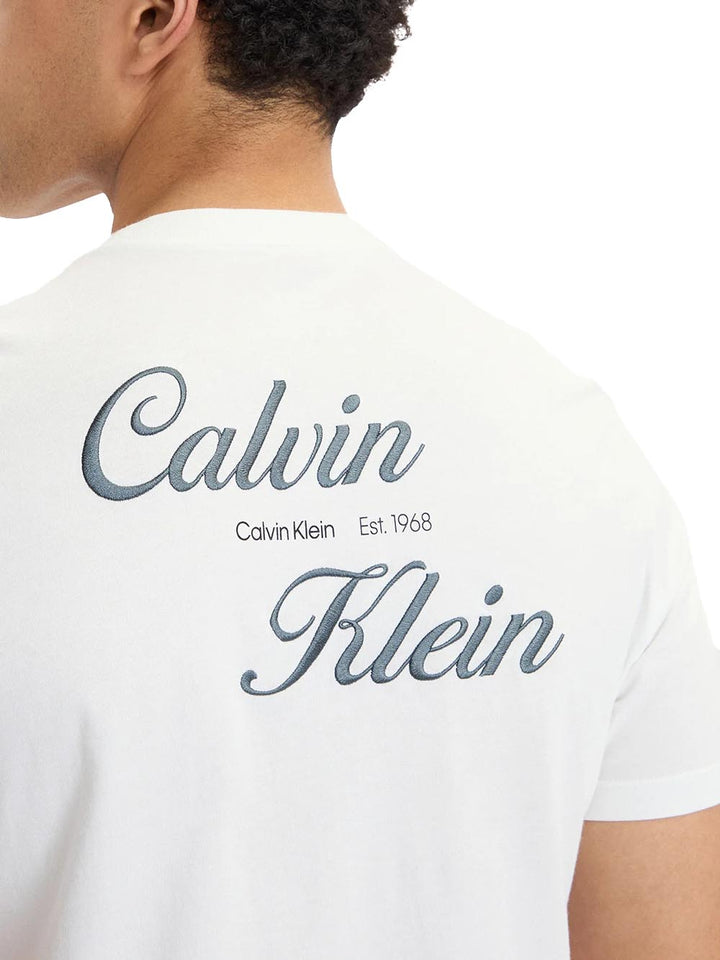 Calvin Klein Jeans T-shirt Uomo Lv04rg804g Bianco