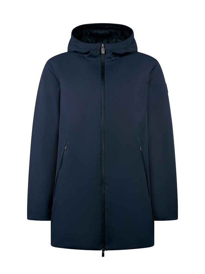HERDO 3.0 - SOFTSHELL HOODY COAT REAL DOWN Ciesse Piumini Giubbino Uomo 263pcmc31489 P9z25d Blu/nero