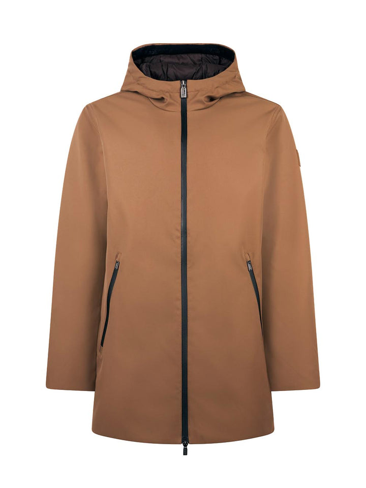 HERDO 3.0 - SOFTSHELL HOODY COAT REAL DOWN Ciesse Piumini Giubbino Uomo 263pcmc31489 P9z25d Marrone