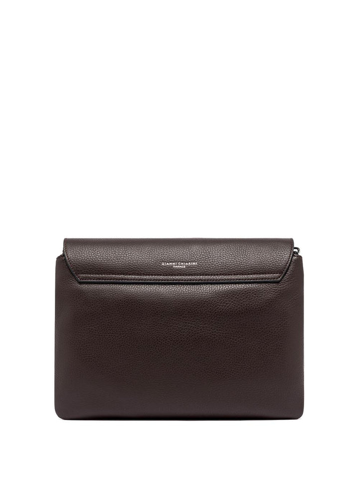 THREE Gianni Chiarini Borsa a Tracolla Donna Bs 12305/comm Grn Marrone scuro