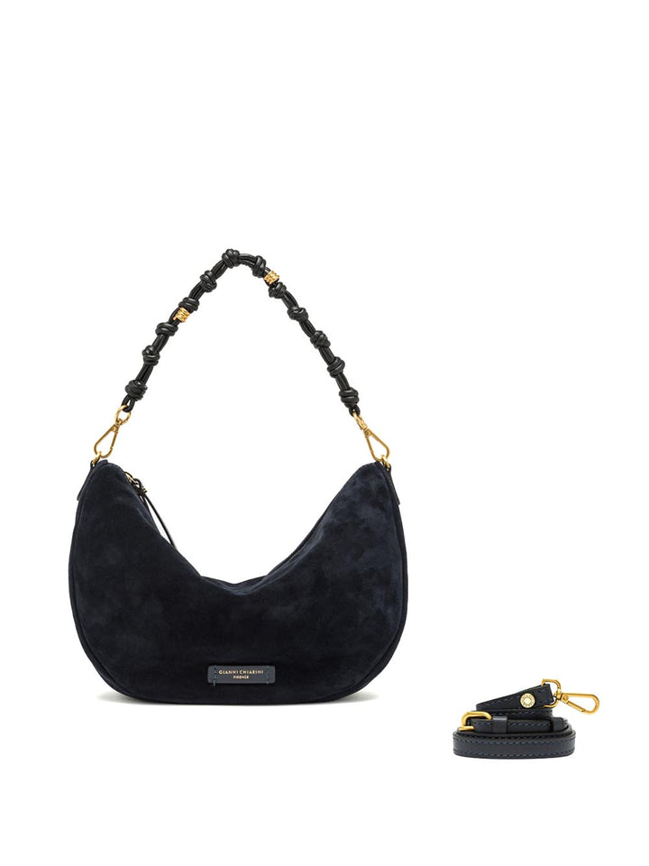 CLEO Gianni Chiarini Borsa a Spalla Donna Bs 12691 CM-pl Blu notte