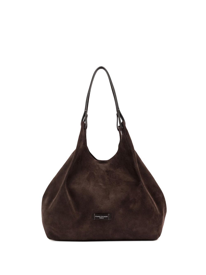 DUA Gianni Chiarini Borsa a Spalla Donna Bs 9800 CM-pl Marrone scuro