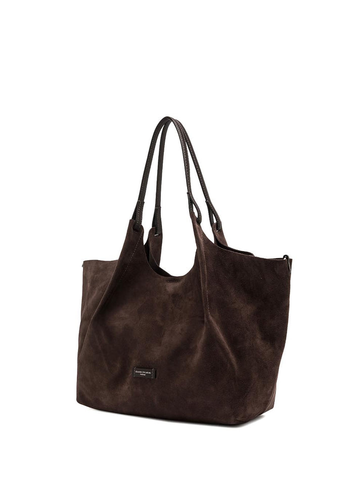 DUA Gianni Chiarini Borsa a Spalla Donna Bs 9800 CM-pl Marrone scuro
