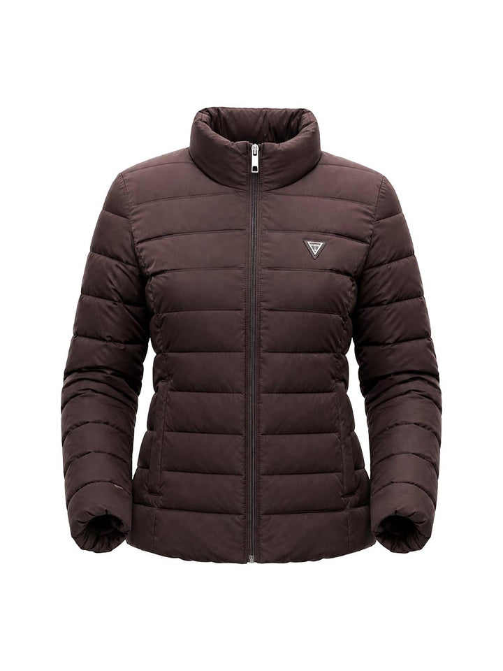 SOLID HEAVY DIANN PUFFER JACKE Guess Giubbino Donna V4yl04 Wf3x0 Marrone