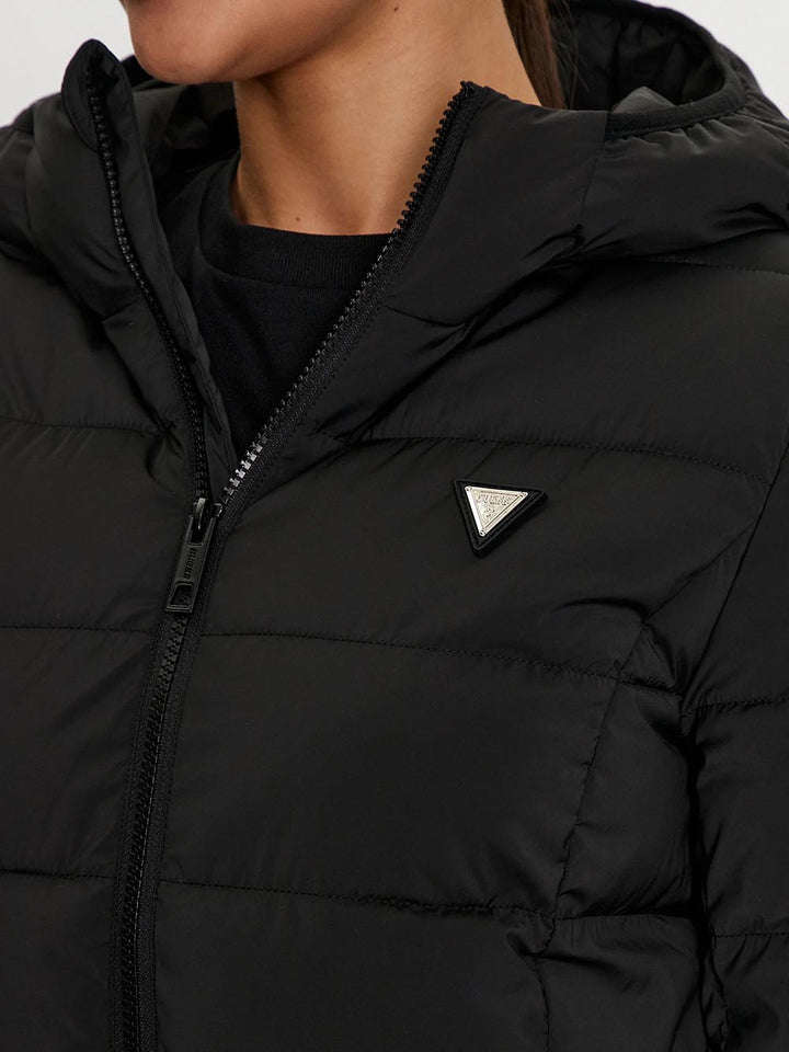 NEW ALETA LONG PUFFER JACKET Guess Giubbino Donna V4yl05 Wf3x0 Nero