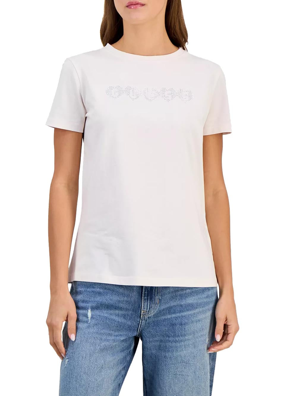 LUNITA CN SS T-SHIRT Guess T-shirt Donna V6yi08 K4689 Bianco