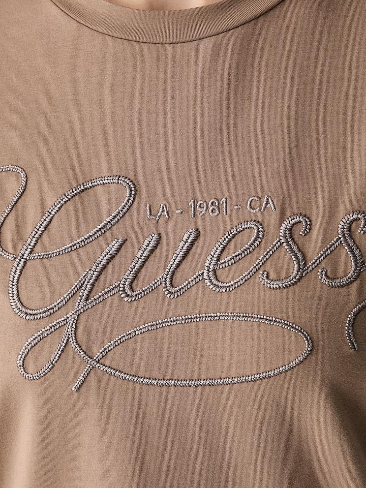 SYRMA CN SS T-SHIRT Guess T-shirt Donna V6yi17 K4319 Marrone