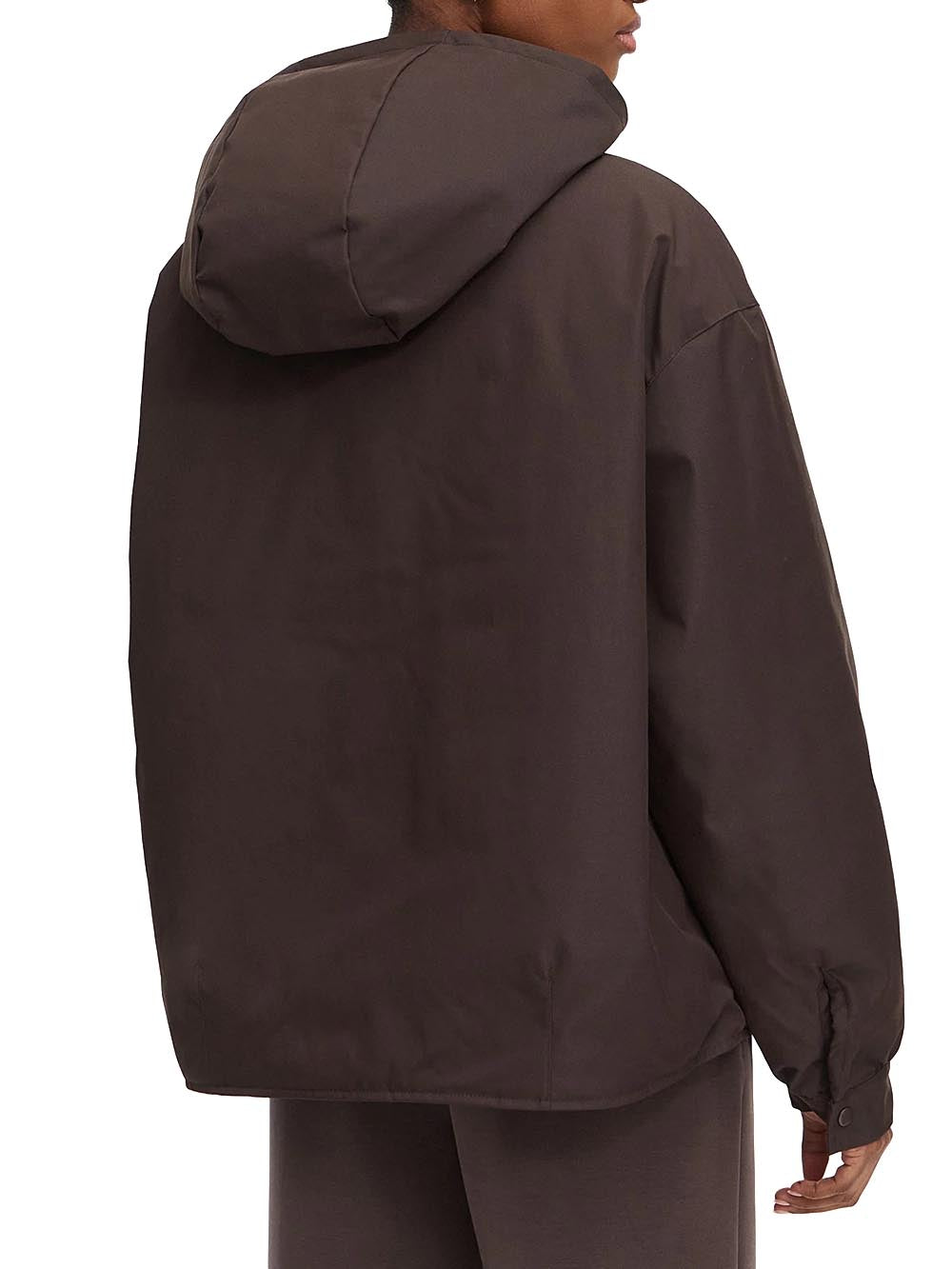 OLYMPE ZIPPED HOODIE JACKET Guess Giubbino Donna V6yl11 W2871 Marrone