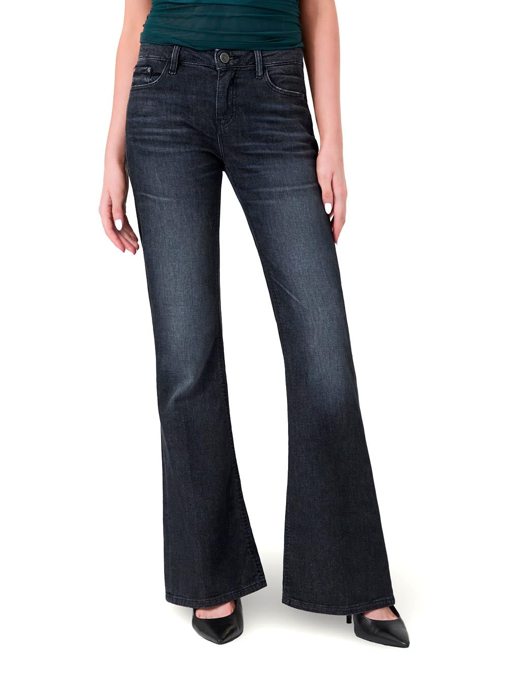 BEVERLY LOW RISE Guess Jeans Donna W6baj7 D2088 Grigio