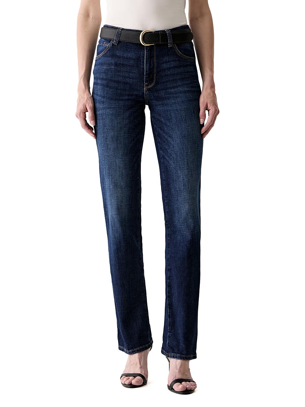 SEXY STRAIGHT Guess Jeans Donna W6ya15 D1584 Scuro
