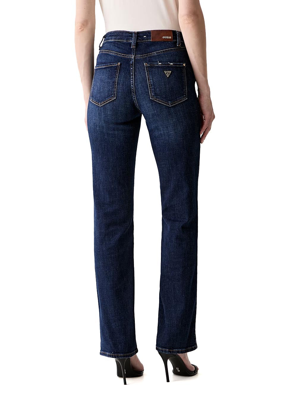 SEXY STRAIGHT Guess Jeans Donna W6ya15 D1584 Scuro