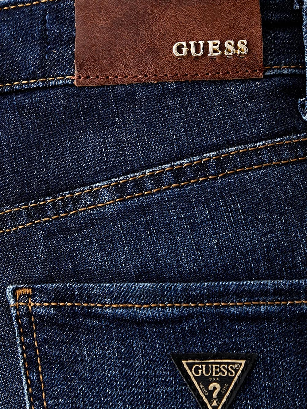 SEXY STRAIGHT Guess Jeans Donna W6ya15 D1584 Scuro