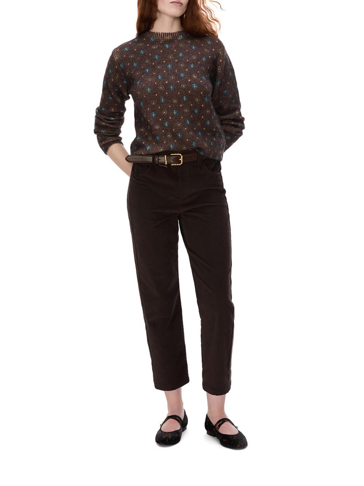 IBLGALLO I blues Pantalone Donna 26271361512 Moro