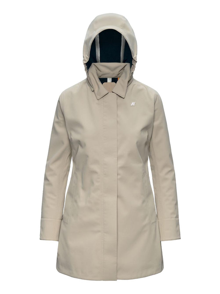 MATHY BONDED K-Way Giubbino Donna K2148bw Beige/blu