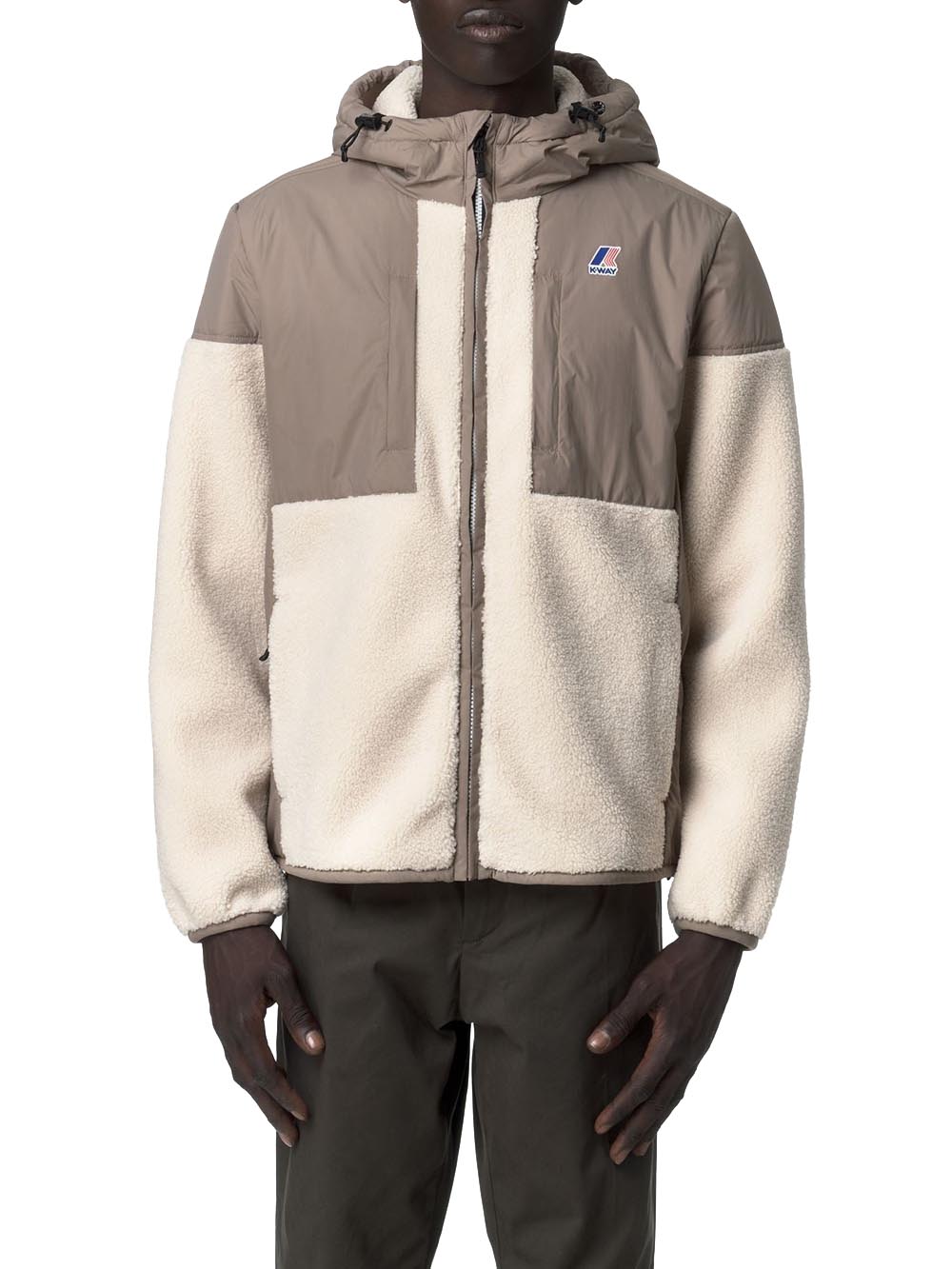 SAMSON 4.0 ORSETTO K-Way Felpa Uomo K5122sw Beige/Ecru