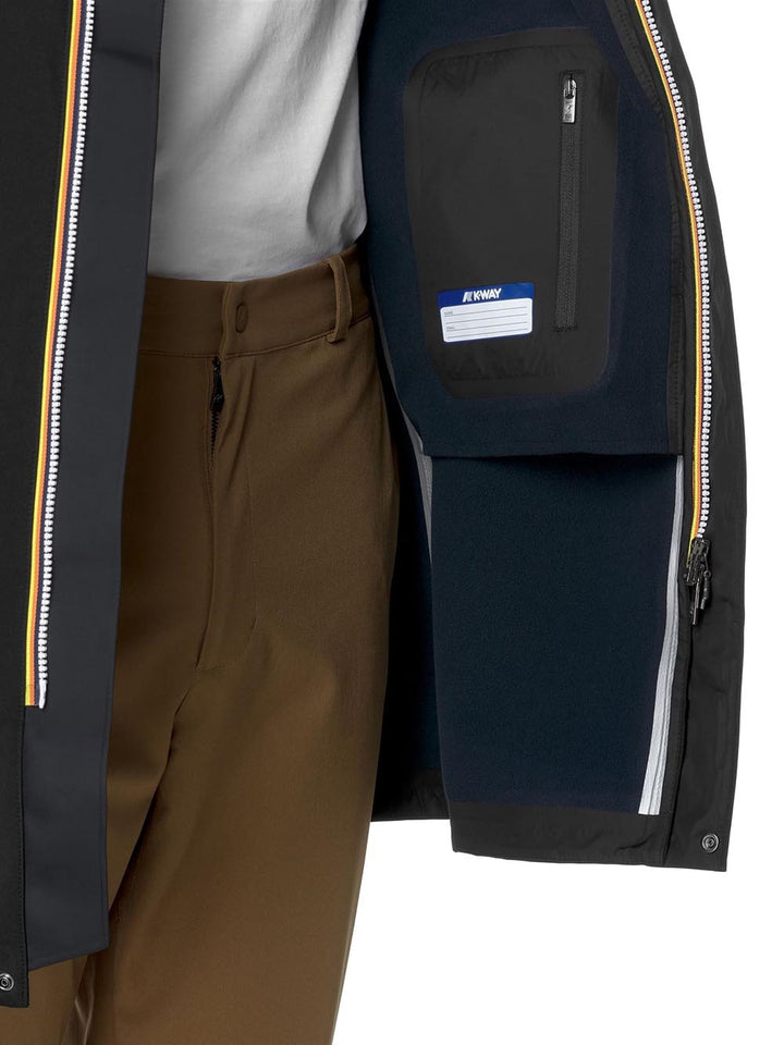 THOMAS BONDED K-Way Giubbino Uomo K7126ww Nero/blu