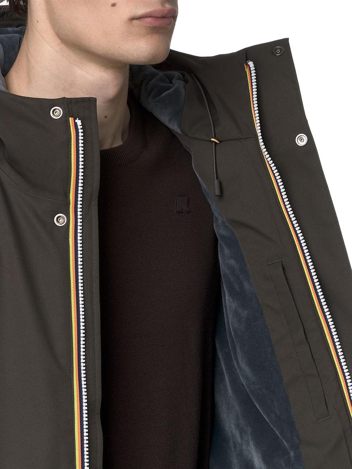 JACKO TWILL MARMOTTA K-Way Giubbino Uomo K8133dw Verde militare