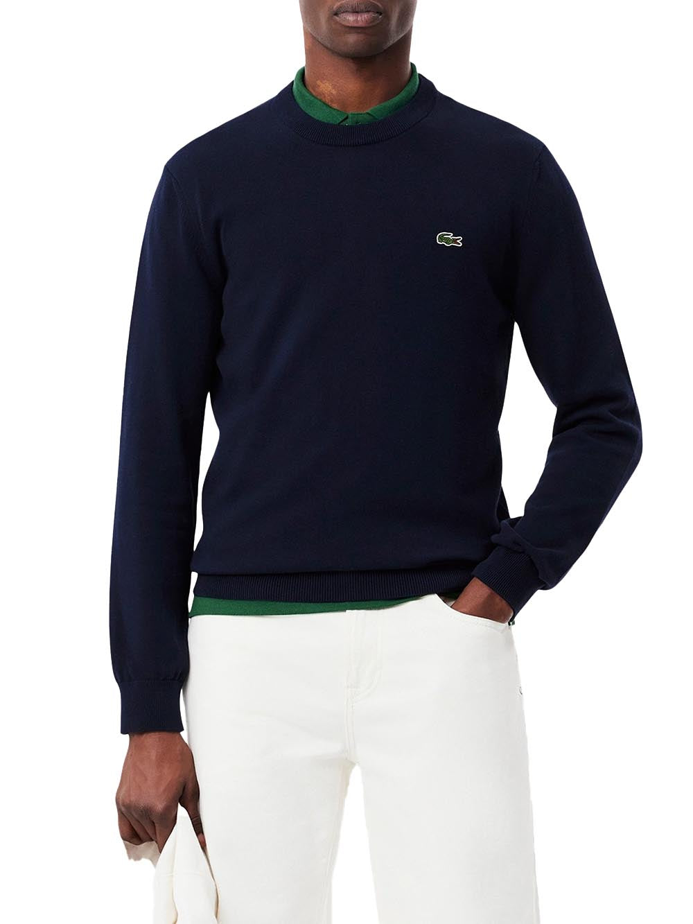 Lacoste Pullover Uomo Ah0128 Blu