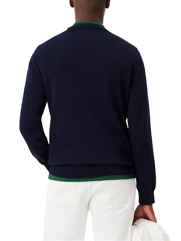 Lacoste Pullover Uomo Ah0128 Blu