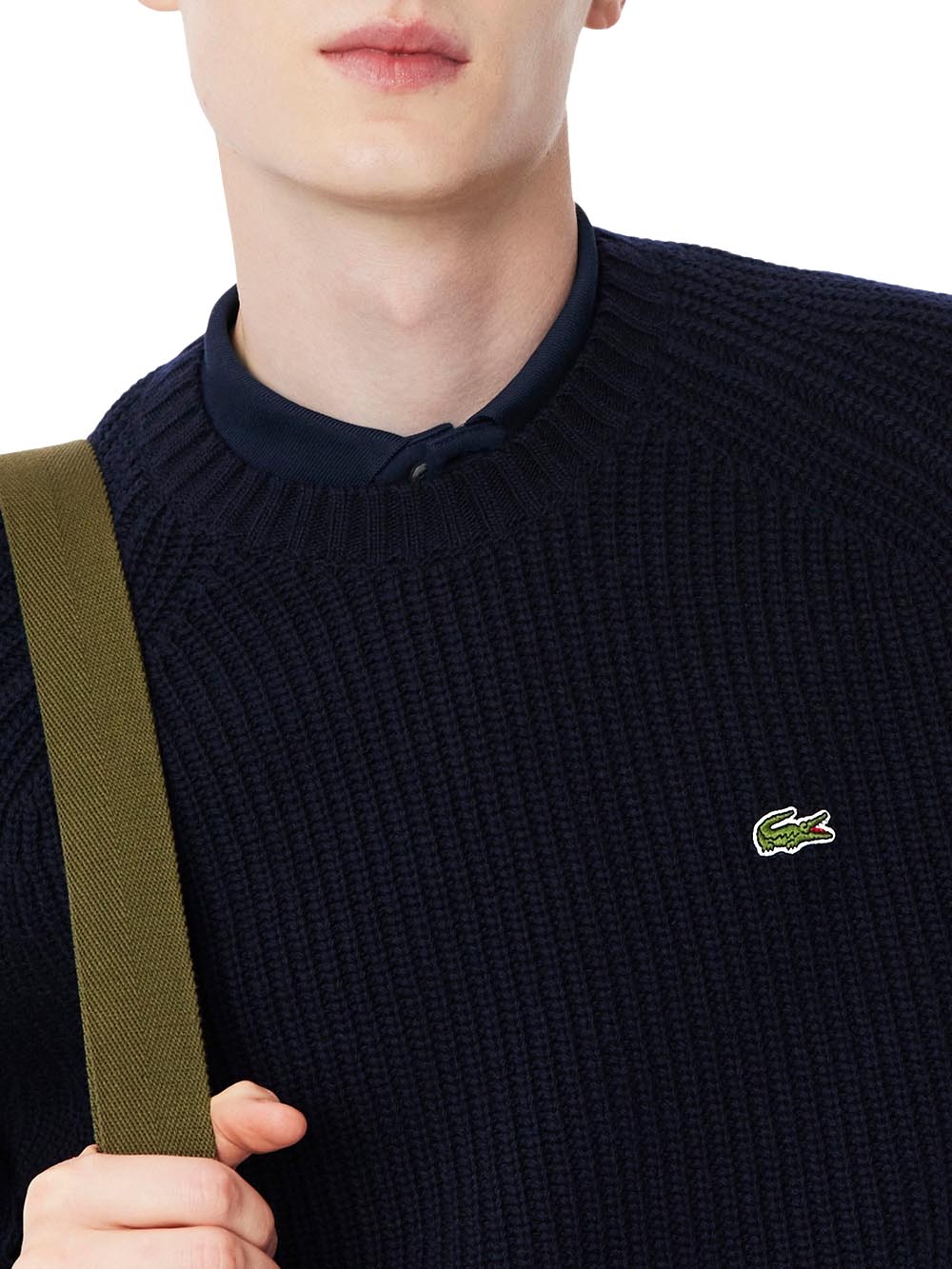 Lacoste Maglione Uomo Ah3142 Blu