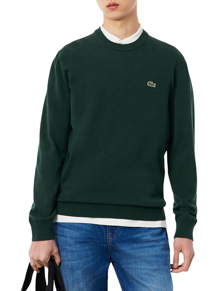 Lacoste Pullover Uomo Ah3225 Verde foresta