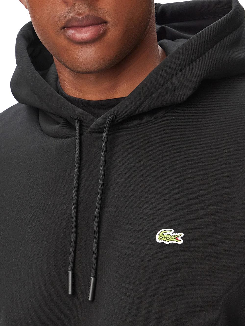 Lacoste Felpa Uomo Sh8863 Nero