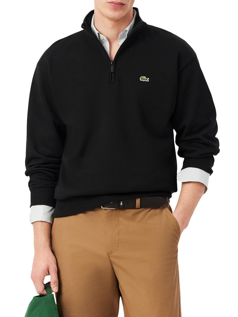 Lacoste Felpa Uomo Sh8866 Nero