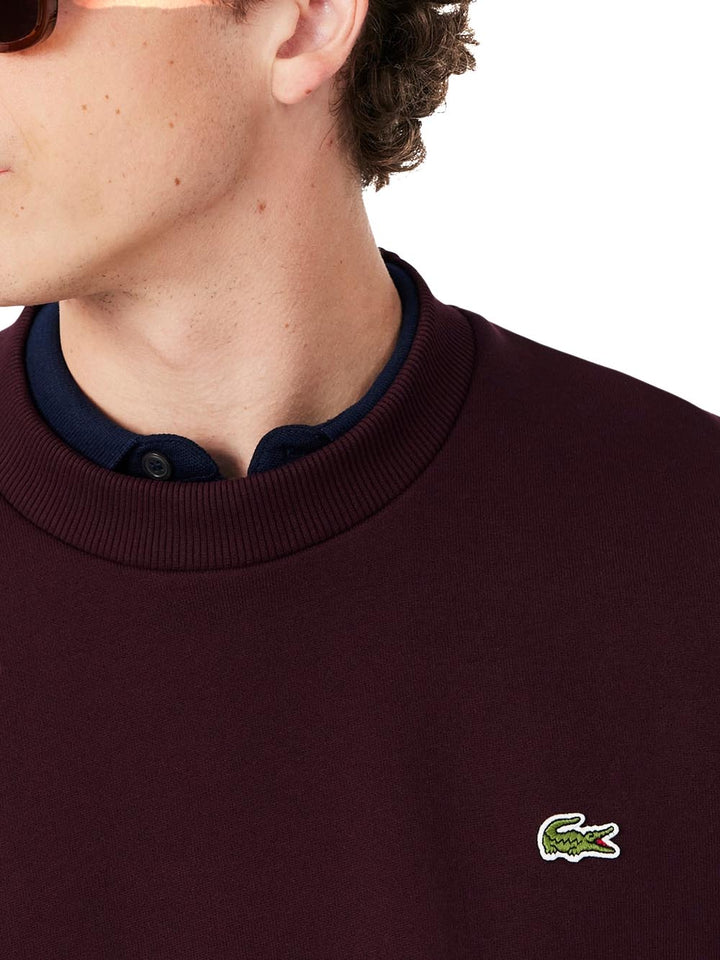 Lacoste Felpa Uomo Sh8868 Vinaccio