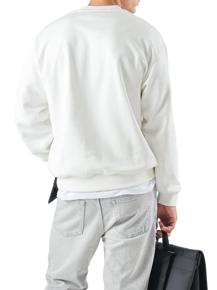Lacoste Felpa Uomo Sh8868 Bianco