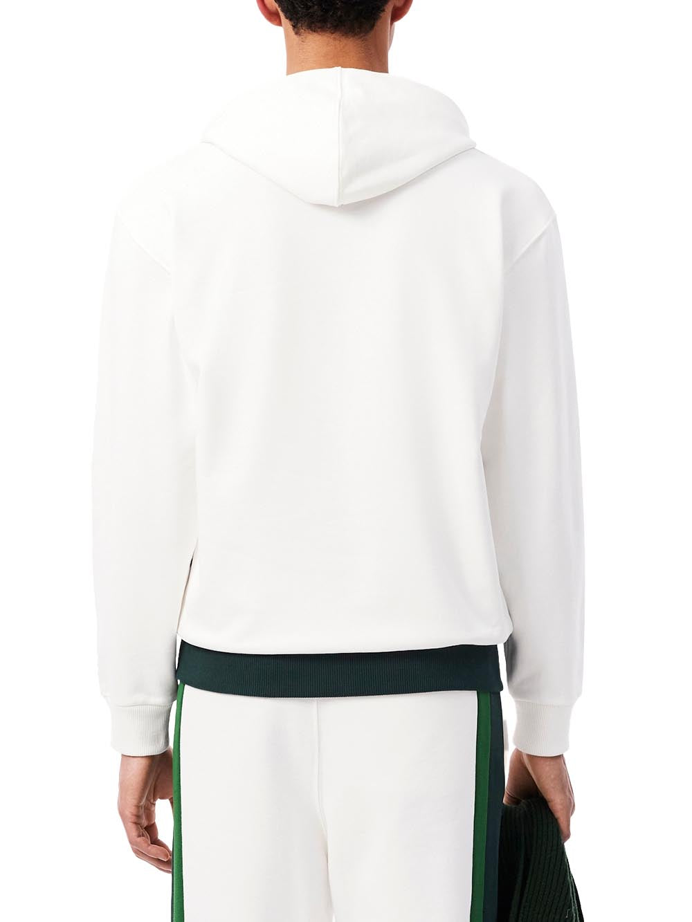 Lacoste Felpa Uomo Sh9798 Bianco/verde