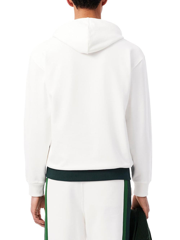 Lacoste Felpa Uomo Sh9798 Bianco/verde