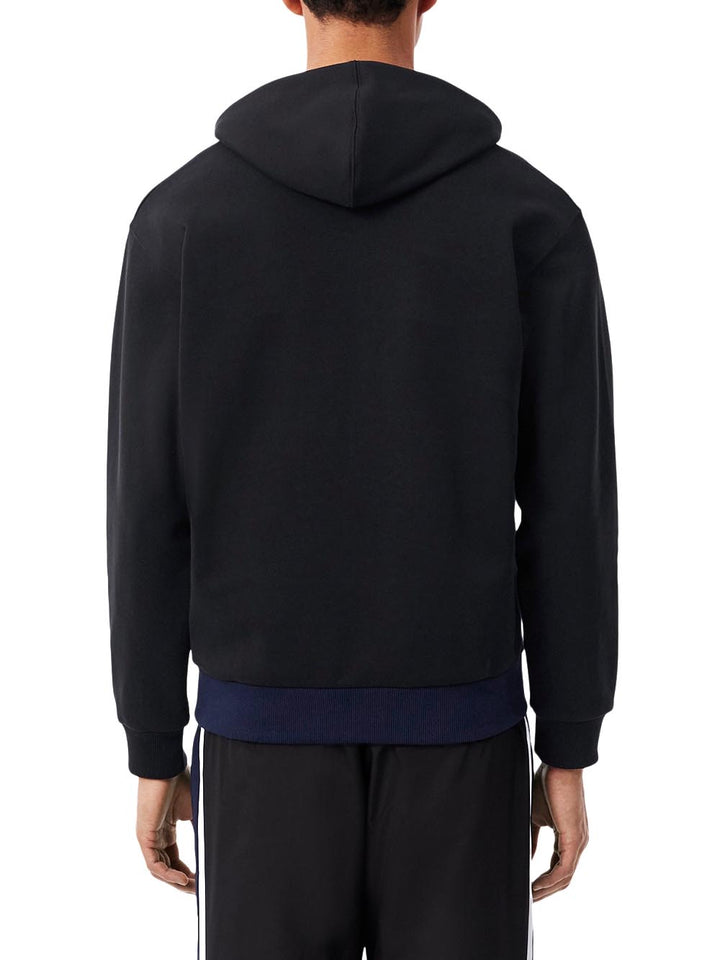 Lacoste Felpa Uomo Sh9798 Nero/Bianco/Blu